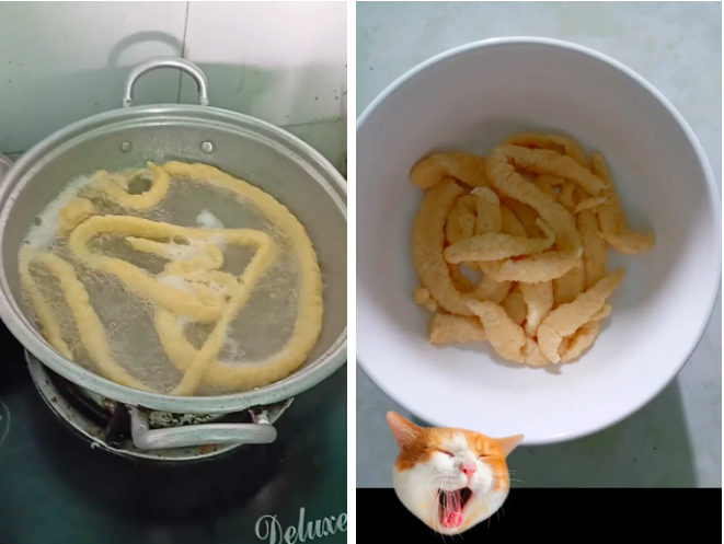 Cận cảnh màn làm mì sợi thảm họa khiến dân mạng được phen cười "ná thở" còn cô gái thì tẽn tò.