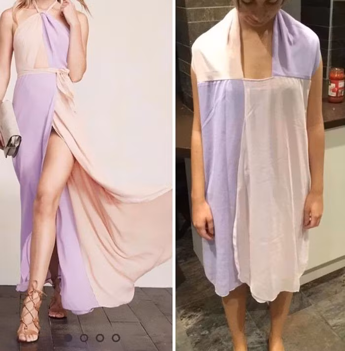 Mua một chiếc váy về nhưng diện lên người, khách hàng cảm nhận được cảm giác "bị lừa" ra sao?