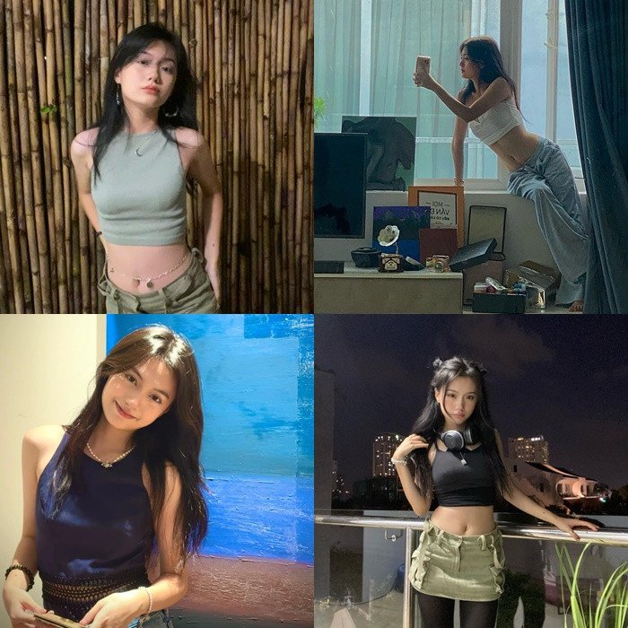 Kim Ngọc sở hữu các đường nét sắc sảo, cá tính và còn được nhiều người nhận xét có vẻ đẹp lai Tây.