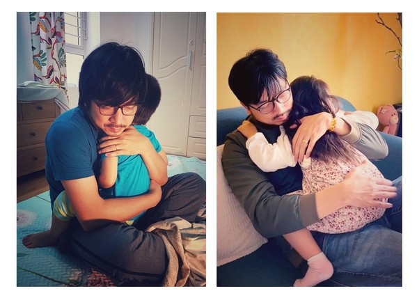 Đinh Tiến Dũng dường như vẫn giữ nguyên hình dáng của ông “giáo sư Xoay” ngày nào, vẫn mái tóc ấy, bộ râu ấy.