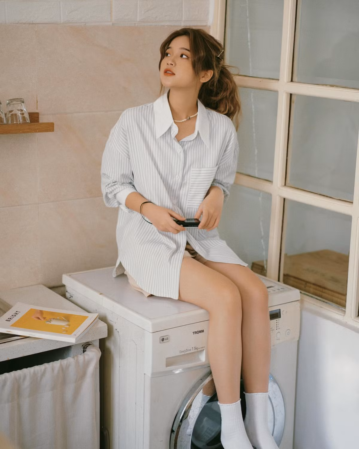 Hot girl chuyen Hung Vuong bao Trung khen ngoi nuc no gio ra sao?