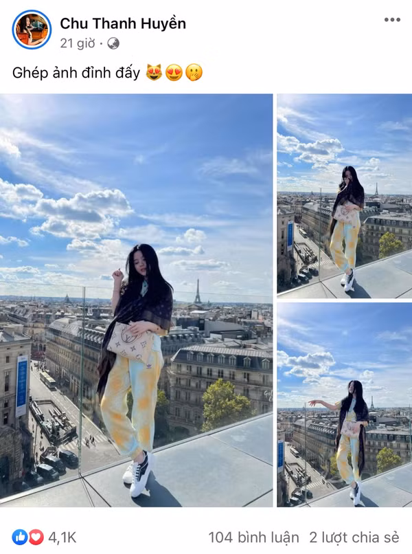 Qua đó, có thể biết được là bạn gái tin đồn của cầu thủ Quang Hải đang có một chuyến “vi vu” đâu đó.