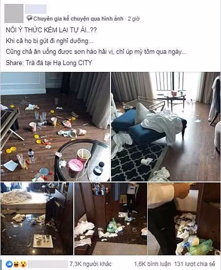 Bài đăng tố những vị khách ở bẩn khi đi du lịch.