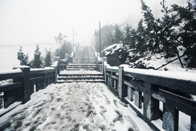 Khung cảnh đường lên đỉnh Fansipan cũng là điểm để các bạn trẻ check-in.