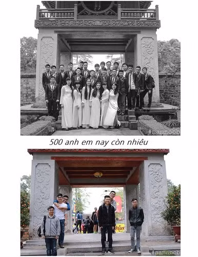 Vẫn khung cảnh đó nhưng giờ bạn thì bận gia đình, bạn thì bận con cái, bạn thì bận công việc.... ngày họp lớp còn xa quá.