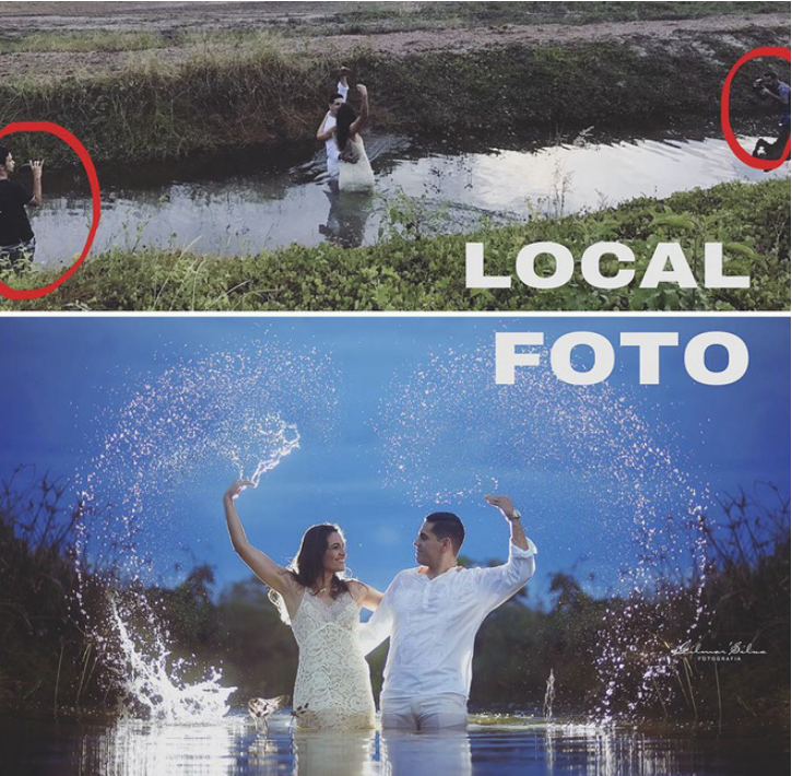 Nhìn cảnh tượng thần tiên này ai cũng ngã ngửa khi nhìn ảnh hậu kì.