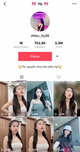 Là tân binh trong làng TikTok, mới chỉ bắt đầu sử dụng mạng xã hội này từ giữa tháng 2/2021 nhưng hiện tại kênh của Tiểu Hý được 1,1 triệu người theo dõi và 5,1 triệu lượt thích.