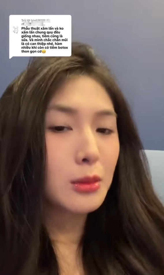 Nữ streamer lập tức phản pháo rằng, mình chỉ làm răng sứ thôi chứ mặt Quỳnh Alee chưa can thiệp thẩm mỹ.
