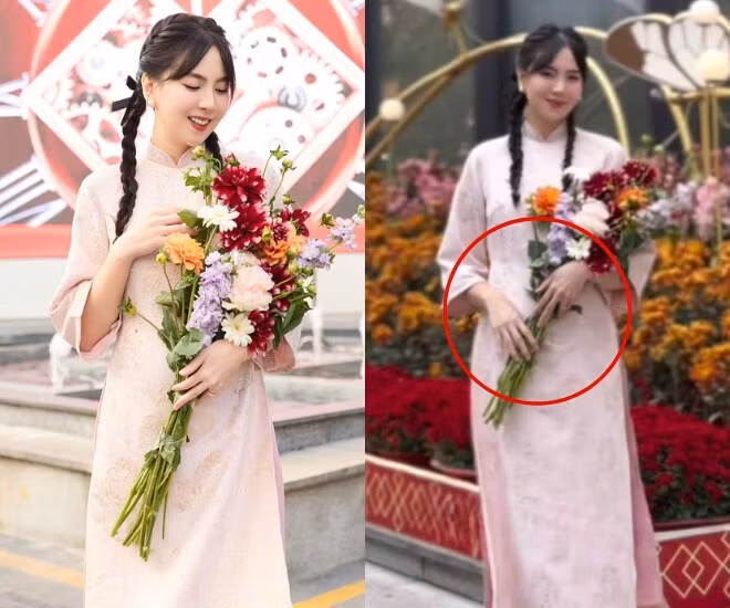 Qua một số góc chụp, Mai Ngọc để lộ vòng 2 "lùm lùm". Được biết, hiện tại cô đang ở những tháng đầu thai kỳ, chuẩn bị "lên chức" mẹ bỉm trong năm 2025.