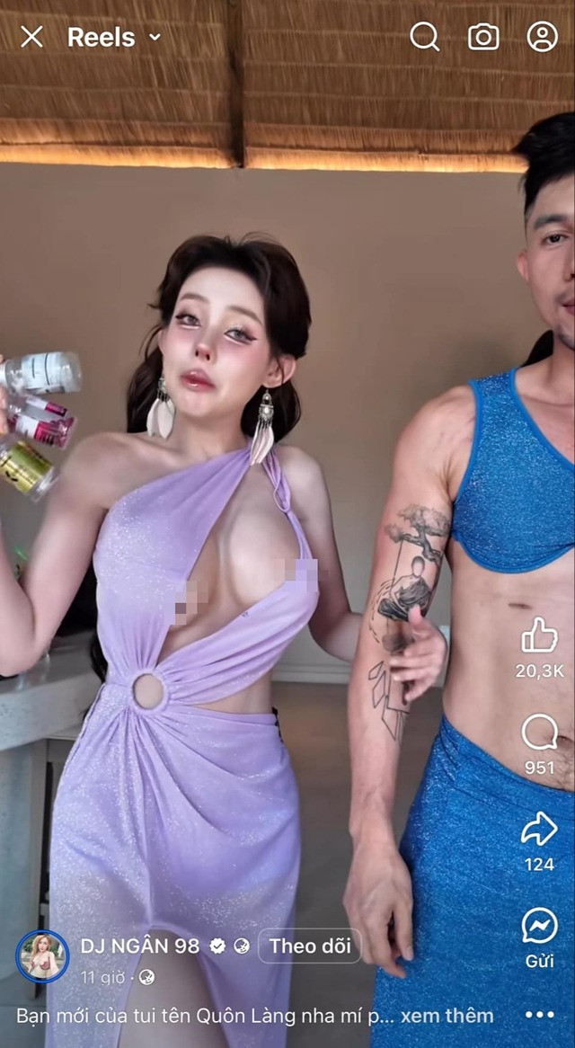 Cụ thể, việc hot girl diện trang phục quá hớ hênh, trong khi hoạt động cô vô tình để lộ vùng nhạy cảm trên sóng. Điều này khiến một bộ phận cộng đồng mạng cảm thấy phản cảm, thiếu tế nhị.