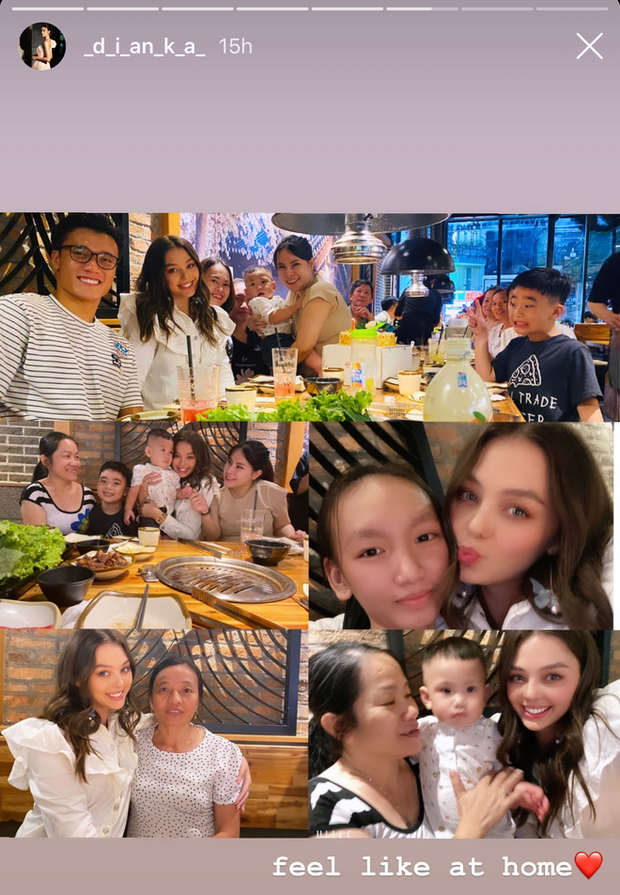 Buổi gặp mặt chỉ toàn những thành viên trong gia đình Bùi Tiến Dũng nhưng nay lại có thêm sự tham gia của cô gái xem chừng không liên quan, điều này không khỏi khiến dân tình đồn đoán.