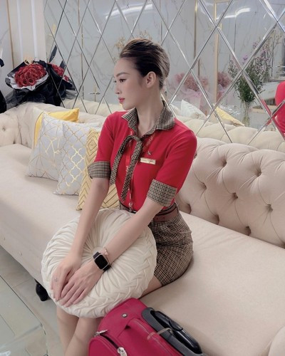 Trước khi nhận bằng đại học và theo đuổi công việc tiếp viên hàng không, Ngọc Mai từng làm việc tại một ngân hàng .