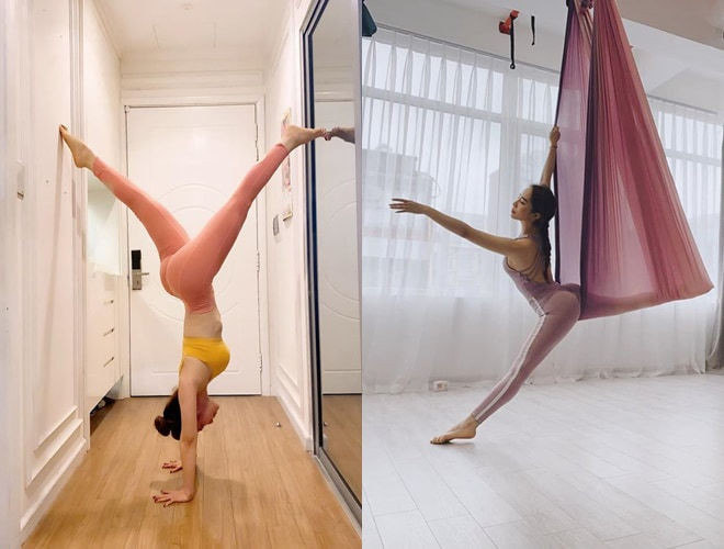 Theo chia sẻ để có được vóc dáng chuẩn chỉnh và vòng eo con kiến, Quỳnh Nga đã tập luyện rất nghiêm khắc.