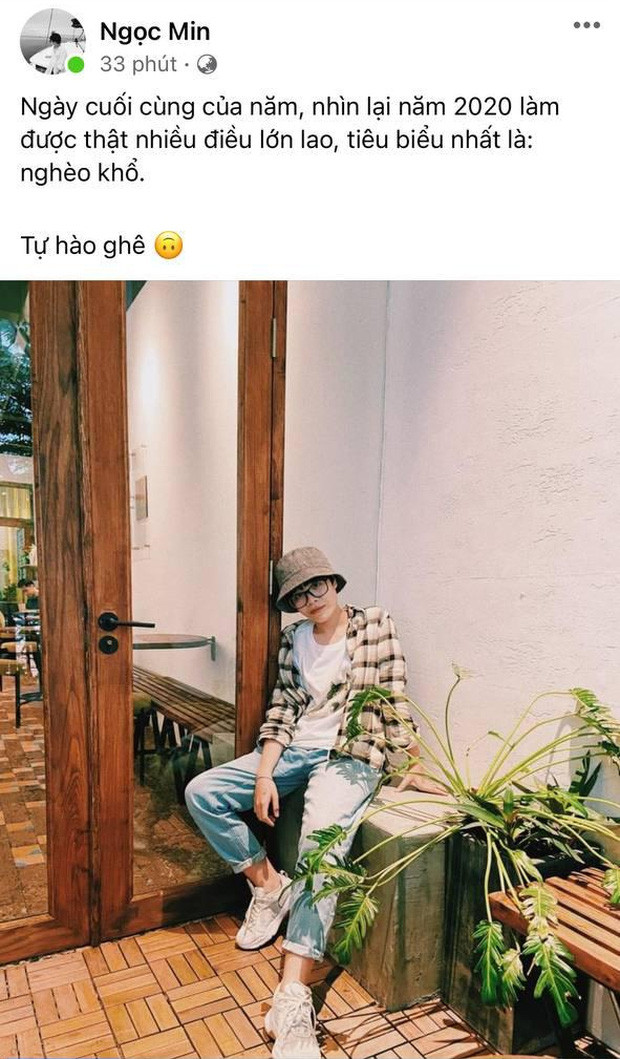 Ngọc Min tự nhận mình nghèo trong năm cũ nhưng hy vọng năm mới sẽ giàu hơn.