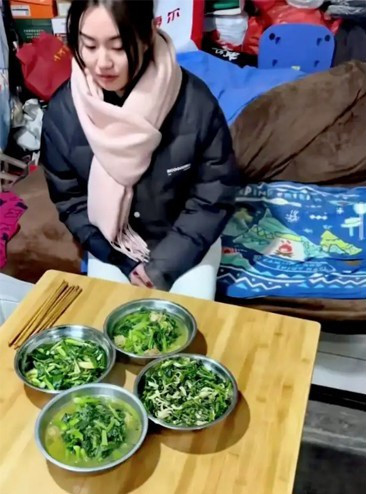 Vốn dĩ Tiểu Chân cho rằng, gia đình nhà bạn trai sẽ vui mừng và chuẩn bị một bàn tiệc với nhiều món ngon để chiêu đãi cô nhưng thực tế, khi tới nhà người yêu, cô được mời ngồi xuống một bàn ăn chỉ có rau.