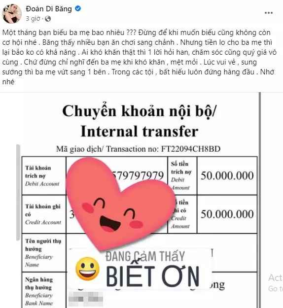 Sau đó, cả 4 chị em Đoàn Di Băng đã tụ tập tại nhà bố mẹ ruột, mời đầu bếp về tổ chức một bữa tiệc vô cùng hoành tráng.