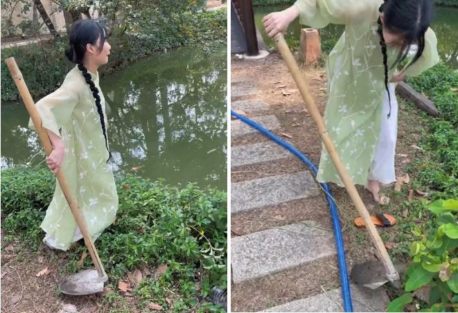 Chỉ vì mải mê chụp ảnh tạo dáng và nhiều hội chị em rơi vào tình huống dở khóc, dở cười như rơi xuống nước hay nhìn những phụ kiện của mình dần dần trôi xa.