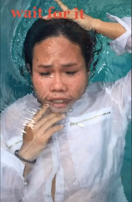 Nhiều người chia sẻ nếu không đọc caption lại tưởng đây là một vụ án mạng, hay chết đuối nào đó.