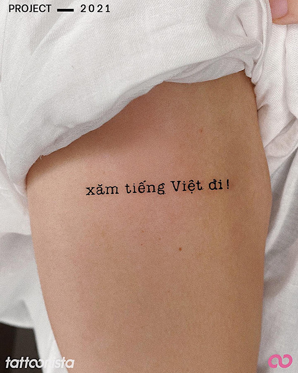 Những ngày gần đây, một trào lưu xăm hình mới mang tên Xăm tiếng Việt đi đang hot trong hội Gen Z và được các bạn ấy hưởng ứng rần rần.