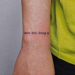 Càng xăm tiếng Việt anh càng bị thu hút, càng nuôi dưỡng và muốn thực hiện dự án này dài lâu hơn nữa.