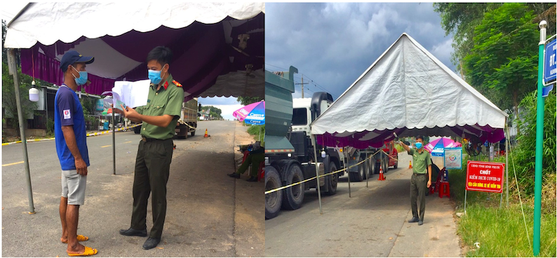 Nu trung uy o cu, lam hau phuong vung chac cho chong di chong dich