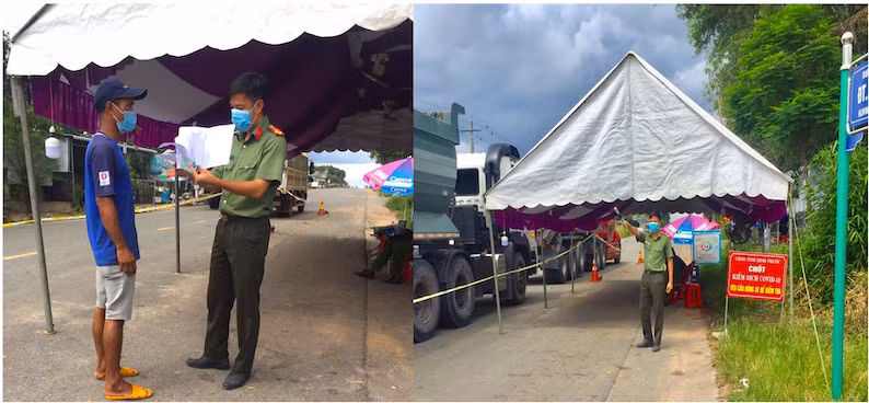 Nu trung uy o cu, lam hau phuong vung chac cho chong di chong dich