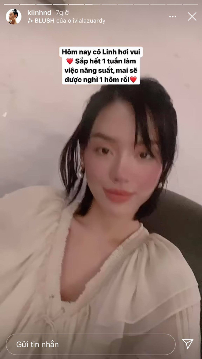 Chứng kiến hình ảnh mới của Khánh Linh khiến người hâm mộ xót xa, e ngại cô nàng đang làm việc quá sức.