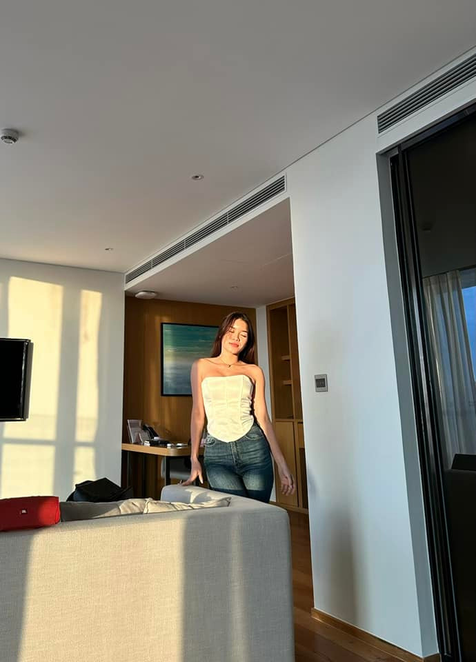 Sau thời gian tập luyện miệt mài, Yến Xuân đã sở hữu thân hình như ý với số đo 3 vòng lý tưởng.