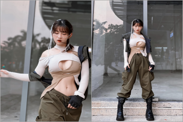 Lê Bống được biết tới là một TikToker không ngại ăn diện "hở bạo".