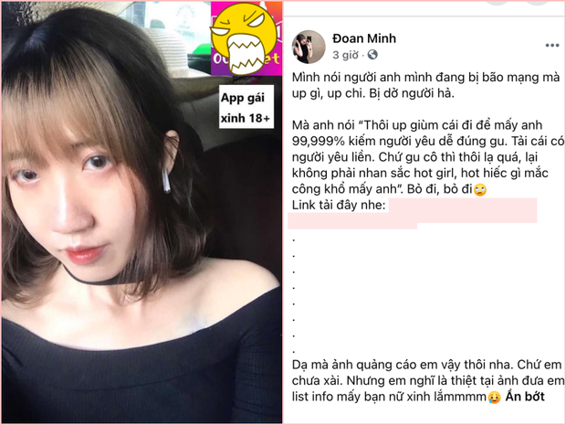 Rất nhanh tay, sugar daddy đã cho Đoan Minh một vé block, không hẹn ngày trò chuyện lại.