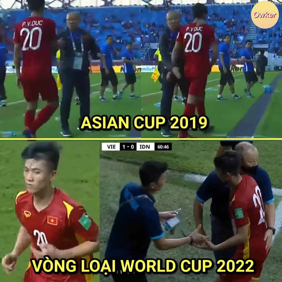 Từ Asian Cup 2019 đến Vòng loại World Cup 2022, người bị HLV Park Hang Seo "sàm sỡ" nhiều nhất phải kể tới Phan Văn Đức.