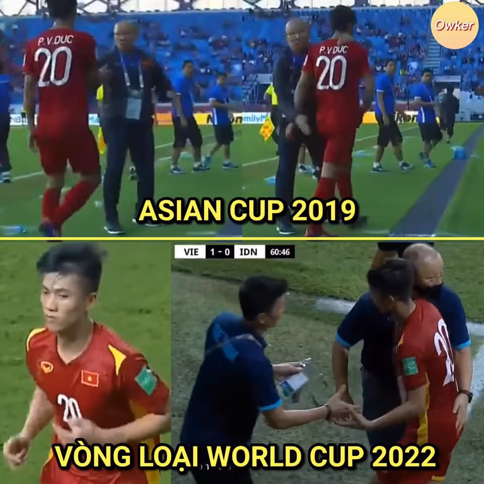 Từ Asian Cup 2019 đến Vòng loại World Cup 2022, người bị HLV Park Hang Seo "sàm sỡ" nhiều nhất phải kể tới Phan Văn Đức.