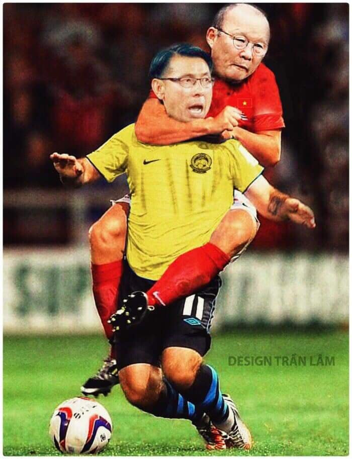 HLV Park Hang Seo said: "Tan Cheng Hoe chú một lần nữa lại thua anh rồi nhé"