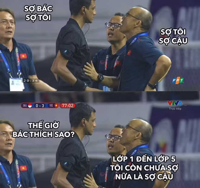 Những pha cãi nhau tay đôi của HLV Park Hang Seo và trọng tài là điều xảy ra "như cơm bữa" trong mỗi trận đấu của đội tuyển Việt Nam.