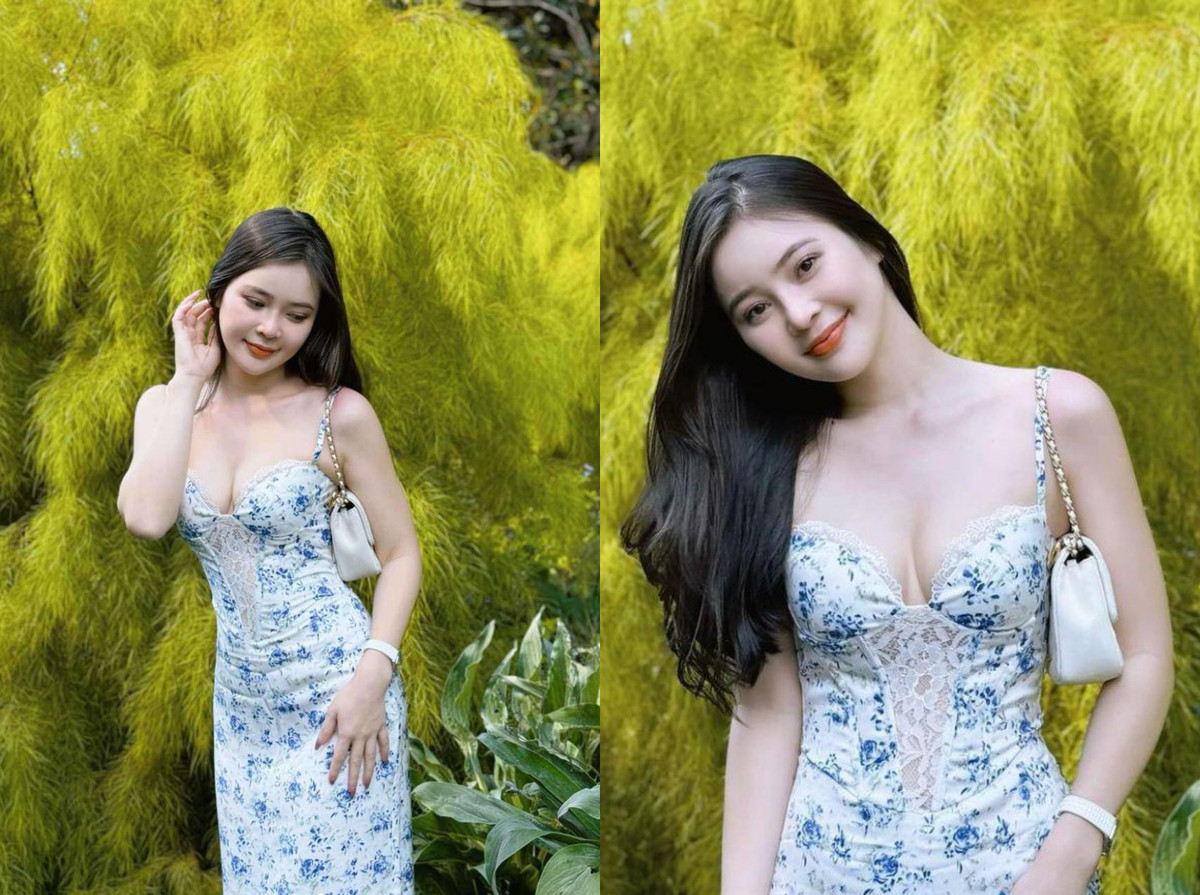 Trước đó, Thái Thảo Nguyên cũng nhiều lần diện những bộ váy cúp ngực, áo 2 dây mong manh quyến rũ. Biết rõ thế mạnh hình thể của mình nên cô nàng hoàn toàn đúng đắn trong cách chọn hình ảnh cá nhân.