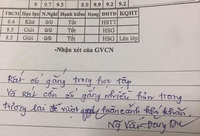 Ngoài việc ngất ngây trước những lời có cánh của thầy, cư dân mạng còn nhanh chóng phát hiện ra thêm một điều đặc biệt nữa là lớp của thầy có nhiều bạn học giỏi, toàn trên 9 phẩy.
