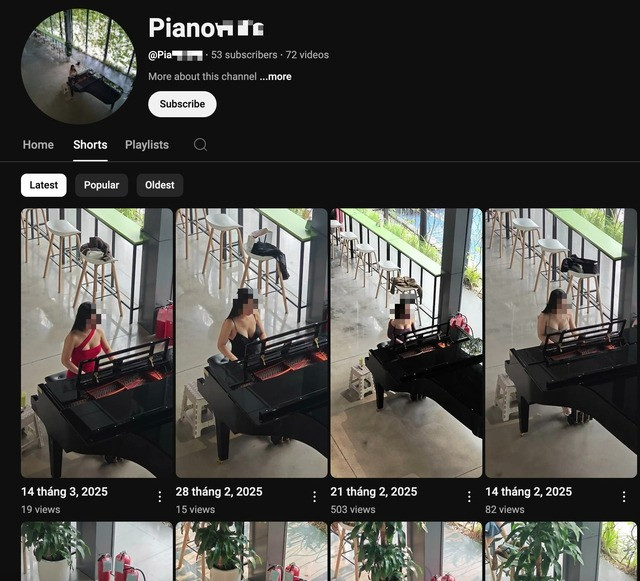 Được biết, cô gái chơi piano quyến rũ này là một nhân vật giấu tên, được tài khoản Pianovu** đăng tải đều đặn lên MXH.