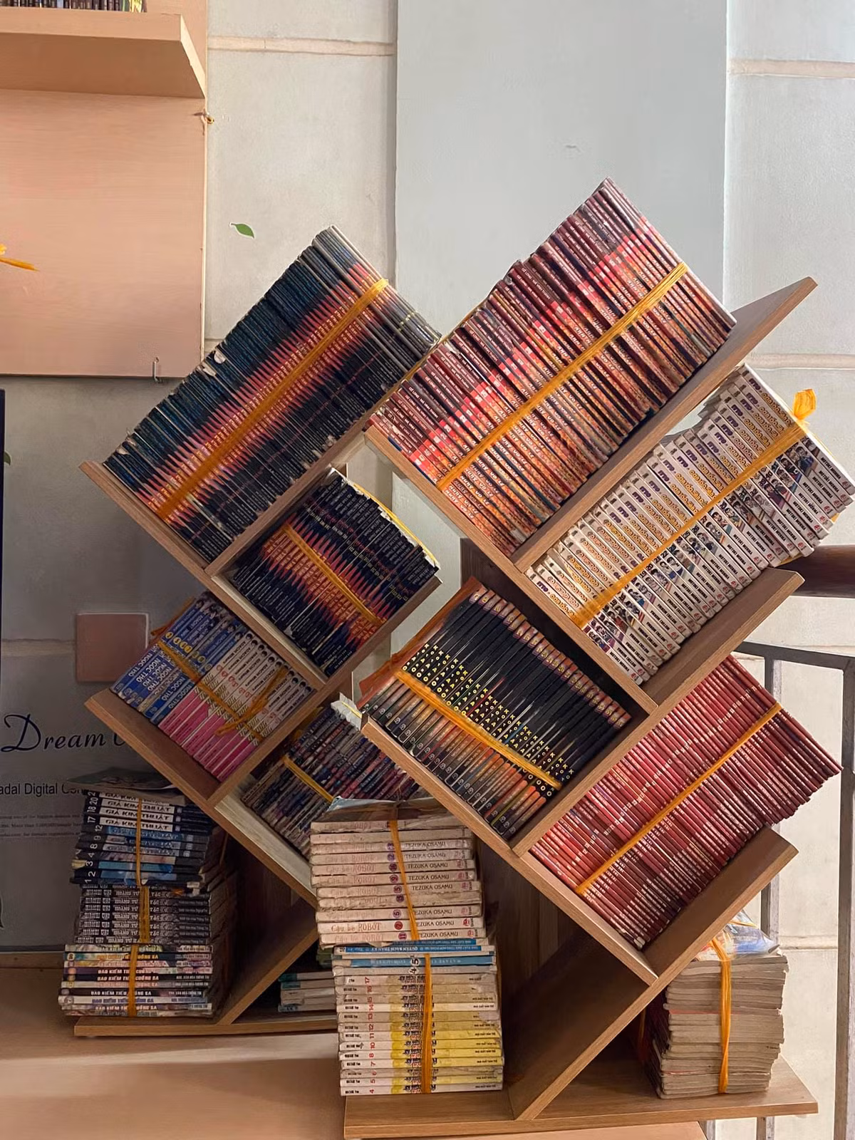 Một vài bộ còn đủ hoặc gần đủ mà anh em quen thuộc như: Hiệp khách giang hồ, Long phi bất bại, Khuyển dạ xoa, Vua pháp thuật, Slamdunk, Phong vân, Tôi đi tìm tôi, Áo giáp vàng, Đường dẫn đến khung thành, Cơn lốc sân cỏ... Chuyện của chị em thì Asari, Touch, Ngọc thô, Hoàng cung, Quyển sách kỳ bí bla bla bla". Thanh Pham chia sẻ kèm theo bài đăng góc hoài niệm với vô số truyện tranh của mình.