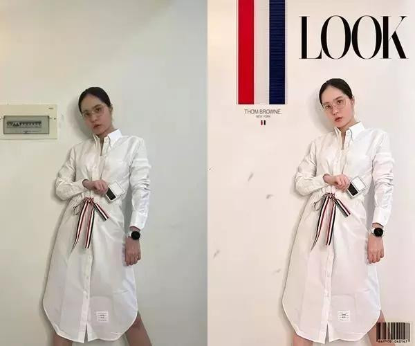 Quốc Vũ tung ảnh vợ trước và sau chỉnh sửa.