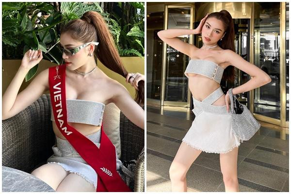 Ngoài bộ cánh này, những trang phục khác của Thanh Thanh Huyền trong cuộc thi đều hạn chế hở quá đà.