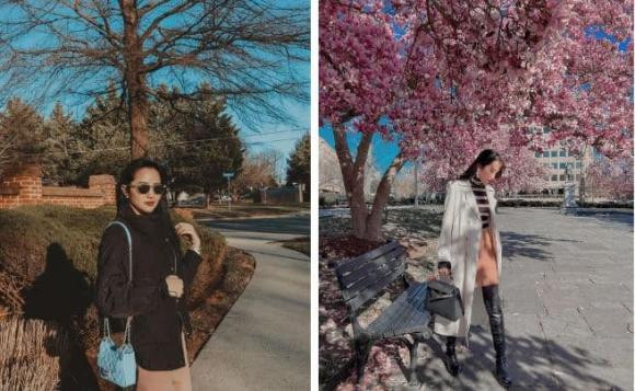 Mới đây, Primmy Trương đăng tải clip cùng chồng khi đi du lịch Mỹ. Trong ảnh, cô ngồi sau xe địa hình mà chồng lái ở một trang trại tại xứ sở cờ hoa.