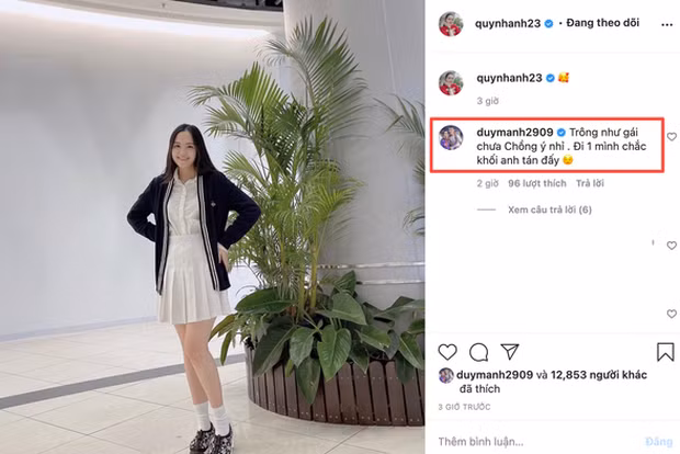 Trước đó, Quỳnh Anh còn diện style nữ sinh khiến dân tình tấp nập vào khen ngợi.