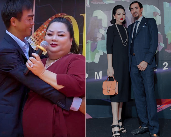 Trong bức ảnh ghép, người chồng để lộ rõ sự già nua theo năm tháng nhưng người vợ lại “gây sốc” bởi nhan sắc thay đổi ngoạn mục bằng cách giảm cân.