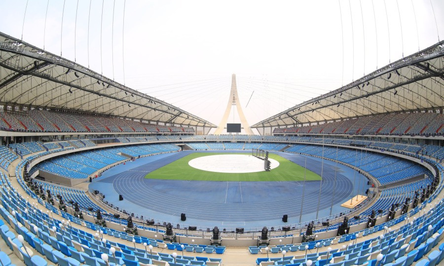 Toàn cảnh SVĐ Morodok Techo trước giờ khai mạc SEA Games 32.
