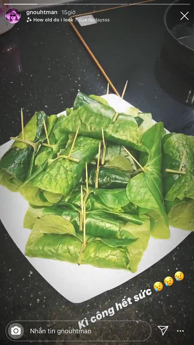 Mới đây trên trang các nhân, dàn trai xinh, gái đẹp Việt điển hình như Trang Lou, Mai Ngọc, Tường Linh... thi nhau chia sẻ mâm cơm gia đình ấm cúng. Có lẽ, trong những ngày ở nhà tránh dịch Covid-19 cũng là cơ hội để mọi người trổ tài bếp núc của mình.