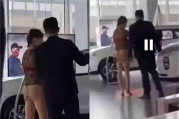 Trang phục mỏng tanh nhìn thấu nội y, trông khá kém duyên.