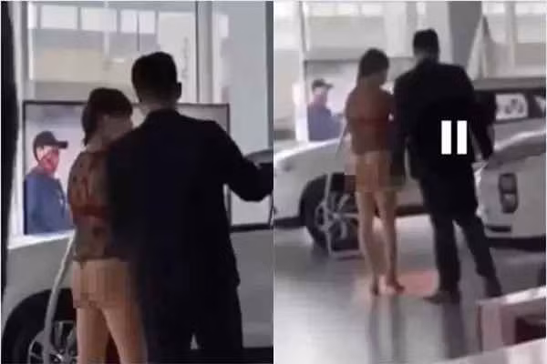 Trang phục mỏng tanh nhìn thấu nội y, trông khá kém duyên.