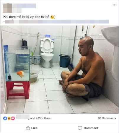 Khi đam mê ngắm bể cá hơn cả vợ con của người đàn ông này bị vợ bóc phốt.