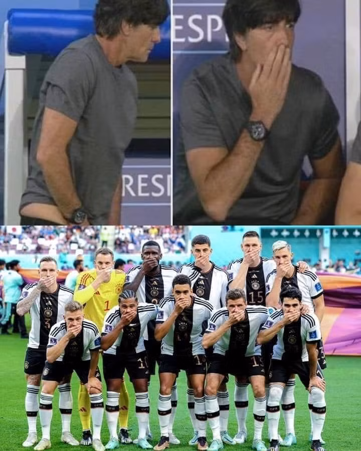 Lý giải cho việc các cầu thủ Đức bịt tay che mũi trước trận đấu với Nhật Bản tại VCK World Cup 2022.