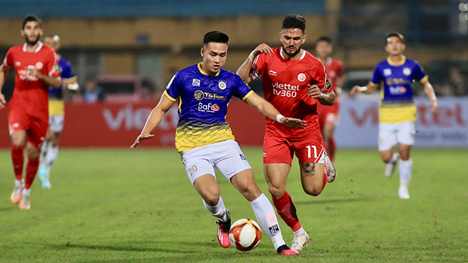 Vong 1 V-League 2023: Viettel va Ha Noi FC cam chan nhau nhat nhoa